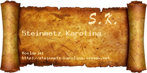 Steinmetz Karolina névjegykártya